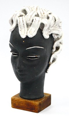 Lot 1042 - Baldelli: Female Bust, circa 1930's, black...