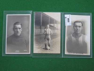 Lot 558 - 1920s Sheffield Wednesday Player Postcards,...