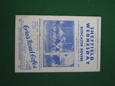 Lot 648 - 1951 Sheffield Wednesday v. Doncaster Rovers...