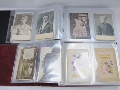 Lot 1397 - Postcards - WWI, embroidered, sentimental,...