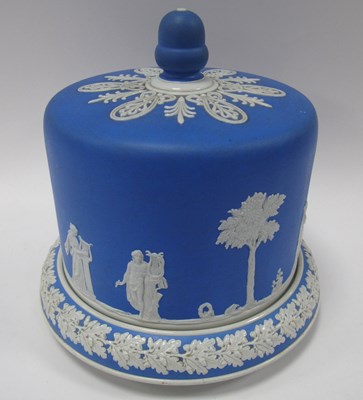 Lot 1232 - Jasperware Cheese Dish & Cover, circa 1900,...