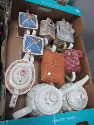 Lot 1016 - A Collection of Nine Assorted Ceramic Teapots,...