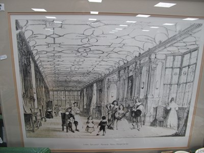 Lot 1006 - Prints of Room Interiors at Haddon Hall (x 2)...