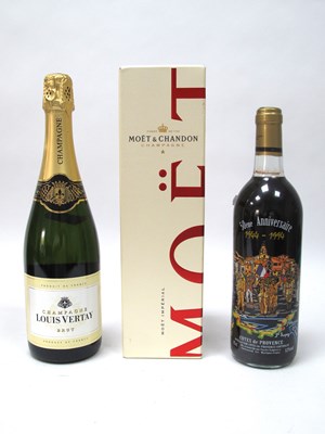 Lot 1515 - Champagne - Louis Vertay Brut Champagne; Moet...
