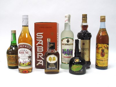 Lot 1508 - A Mixed Assortment of Liqueurs. (8)