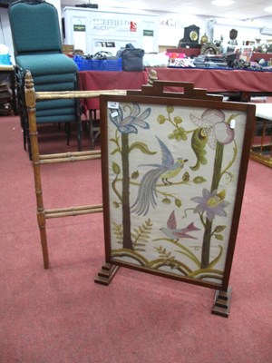 Lot 1603 - 1920s Mahogany Framed Firescreen, with...