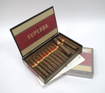 Lot 1486 - Cigars - Superba Flor Fina Cigars, one...