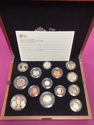 Lot 107 - 2020 Royal Mint UK Premium Proof Coin Set,...