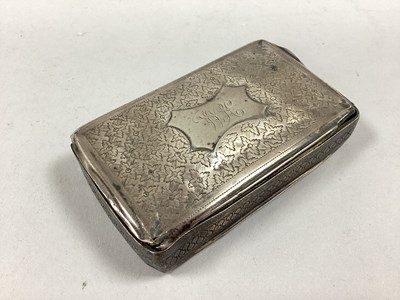 Lot 28 - A Large Hallmarked Silver Snuff Box, WP,...