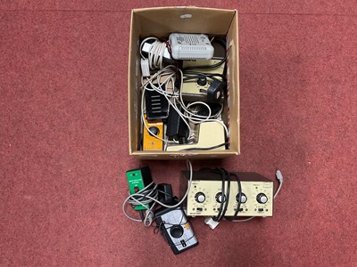 Lot 453 - A box of Model Raiway control equipment for...