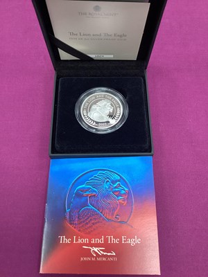 Lot 147 - 2023 Royal Mint UK 'The Lion And The Eagle'...