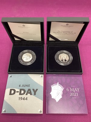 Lot 133 - Two Royal Mint UK Silver Proof 50p Coins,...