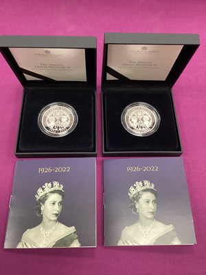 Lot 137 - Two Royal Mint UK 2022 Silver Proof £5 Coins,...