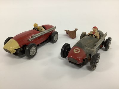 Lot 903 - Two 1st Series Tinplate Scalextric Cars, both...