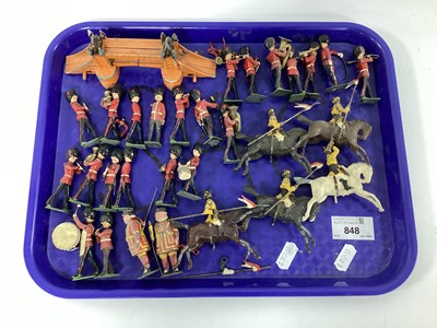 Lot 848 - A Quantity of Post War Military Lead figures,...
