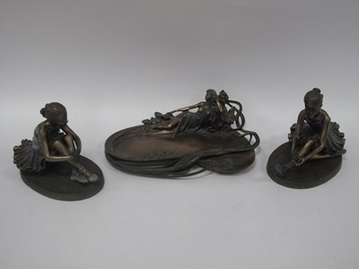 Lot 1439 - A Collection of Three Art Nouveau Style...