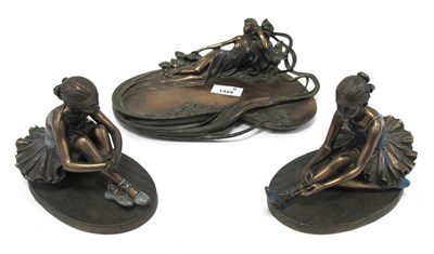 Lot 1425 - A Collection of Three Art Nouveau Style...