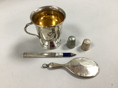 Lot 29 - A Hallmarked Silver Christening Mug,...