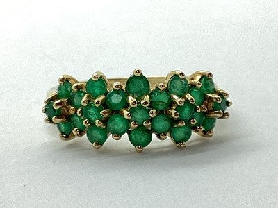 Lot 59 - A 9ct Gold Multi Stone Dress Ring, claw set...