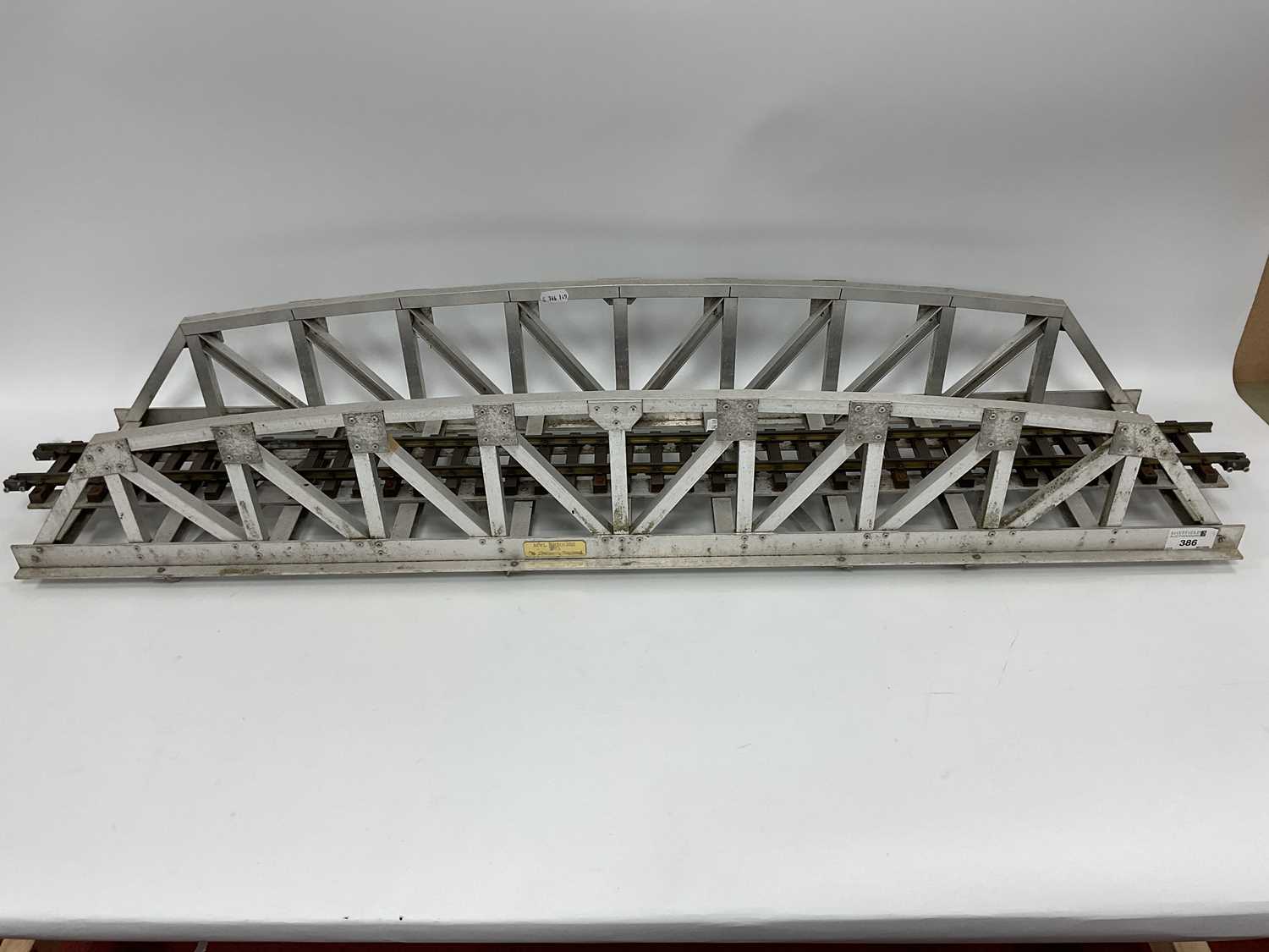 Lot 386 - A G Scale Aluminium "Pony Arched" Truss Girder...
