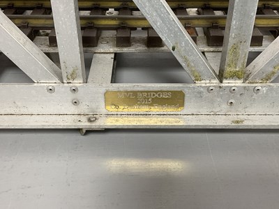 Lot 386 - A G Scale Aluminium "Pony Arched" Truss Girder...