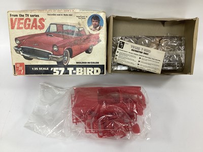 Lot 832 - A 1979 TV Series 'Vegas' 57-T-Bird Plastic Kit,...