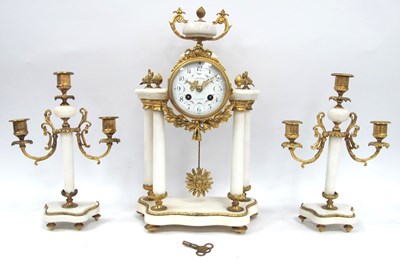Lot 1554 - A Late XIX Century French White Marble and...