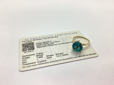 Lot 88 - Gemporia; A Large Single Stone Topaz Dress...