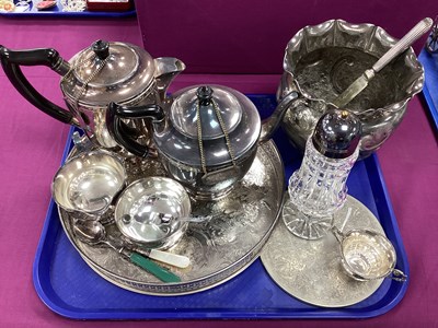 Lot 252 - A Viners Plated Four Piece Tea Set, Old Hall...