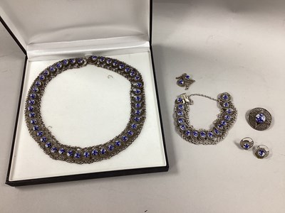 Lot 186 - A Vintage Delft Collarette Necklace, composed...
