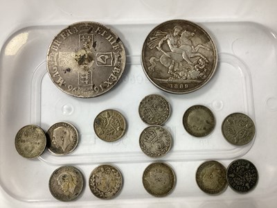 Lot 70 - Collection Of GB Silver Coins, includes a 1696...