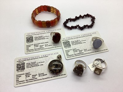 Lot 151 - Gemporia; An Oval Single Stone Seam Agate...