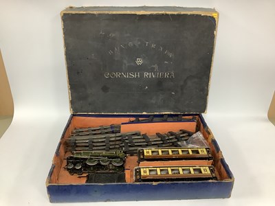 Lot 874 - A 1930s 'O' Gauge Cornish Riviera Train Set,...