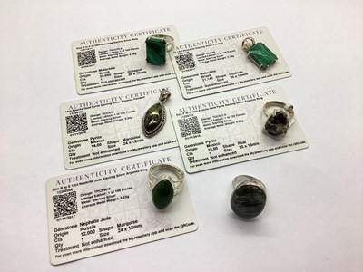 Lot 162 - Gemporia; Three Modern Single Stone Dress...