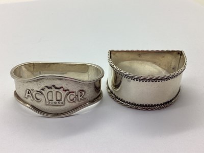 Lot 36 - Liberty & Co; A Hallmarked Silver Napkin Ring,...