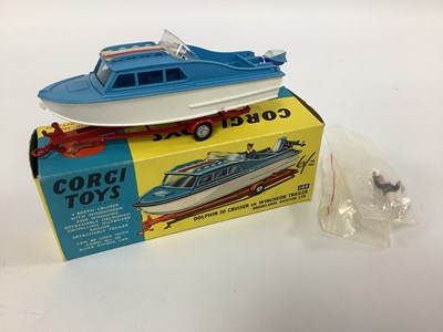Lot 923 - Corgi Toys No 104 Dolphin Cruiser with Trailer,...