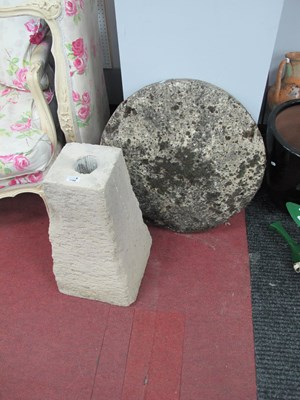 Lot 1168 - Circular Birdbath 60cm diameter on tapering...