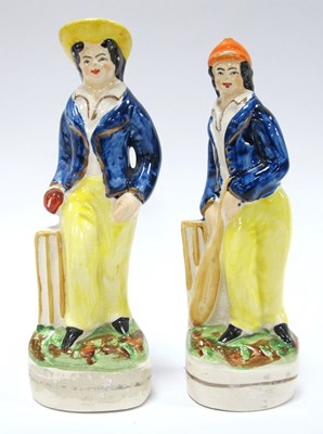 Lot 1293 - A Pair of Late XIX Century Staffordshire...