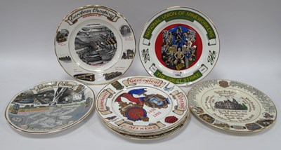 Lot 1244 - Miners Plates - Seven by Edwardian of South...