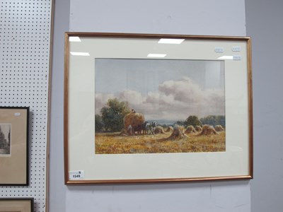 Lot 1549 - J. Mackenzie watercolour of farming scene...