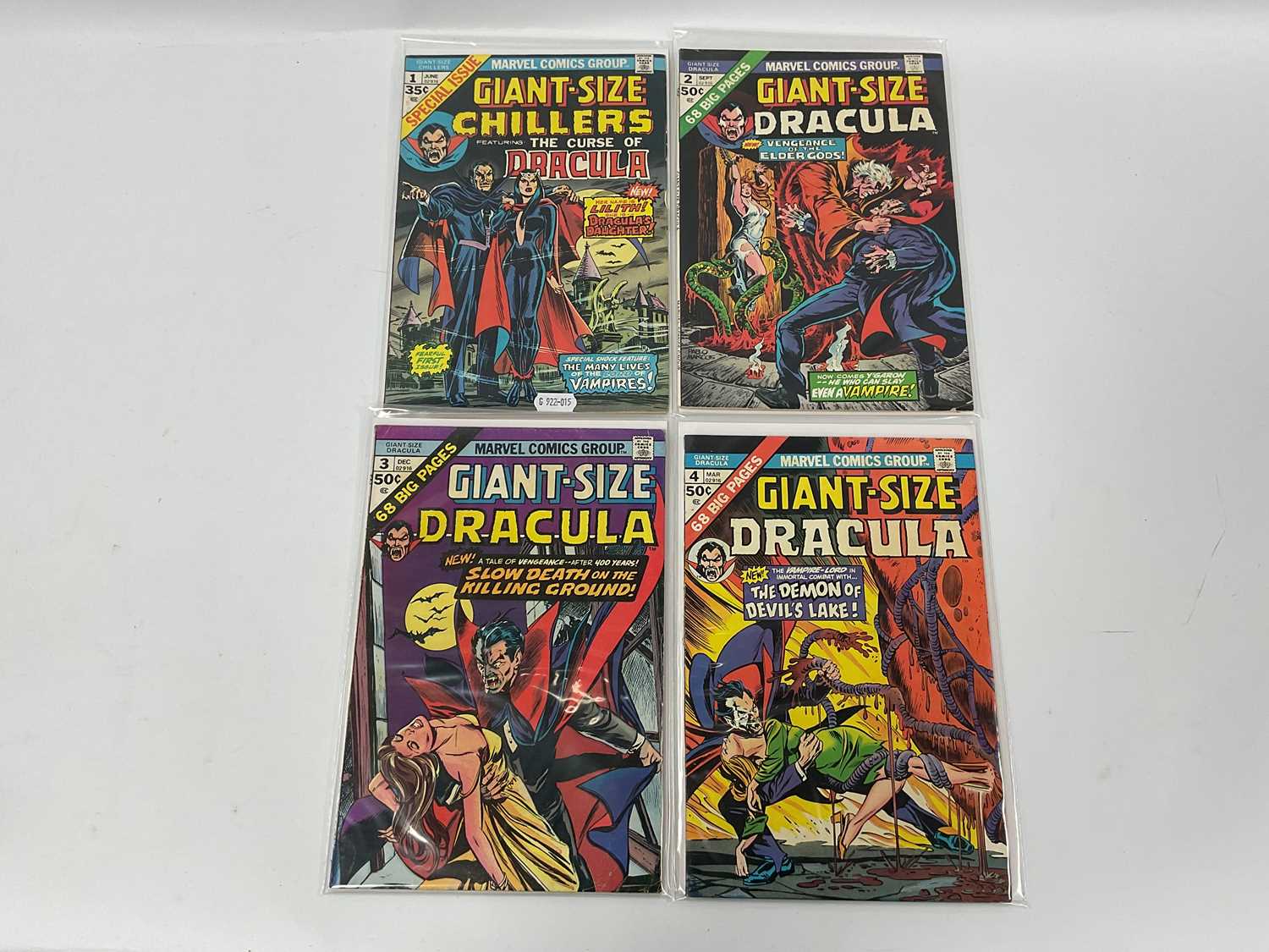 Lot 307 - Four Giant-Size horror comics by Marvel....