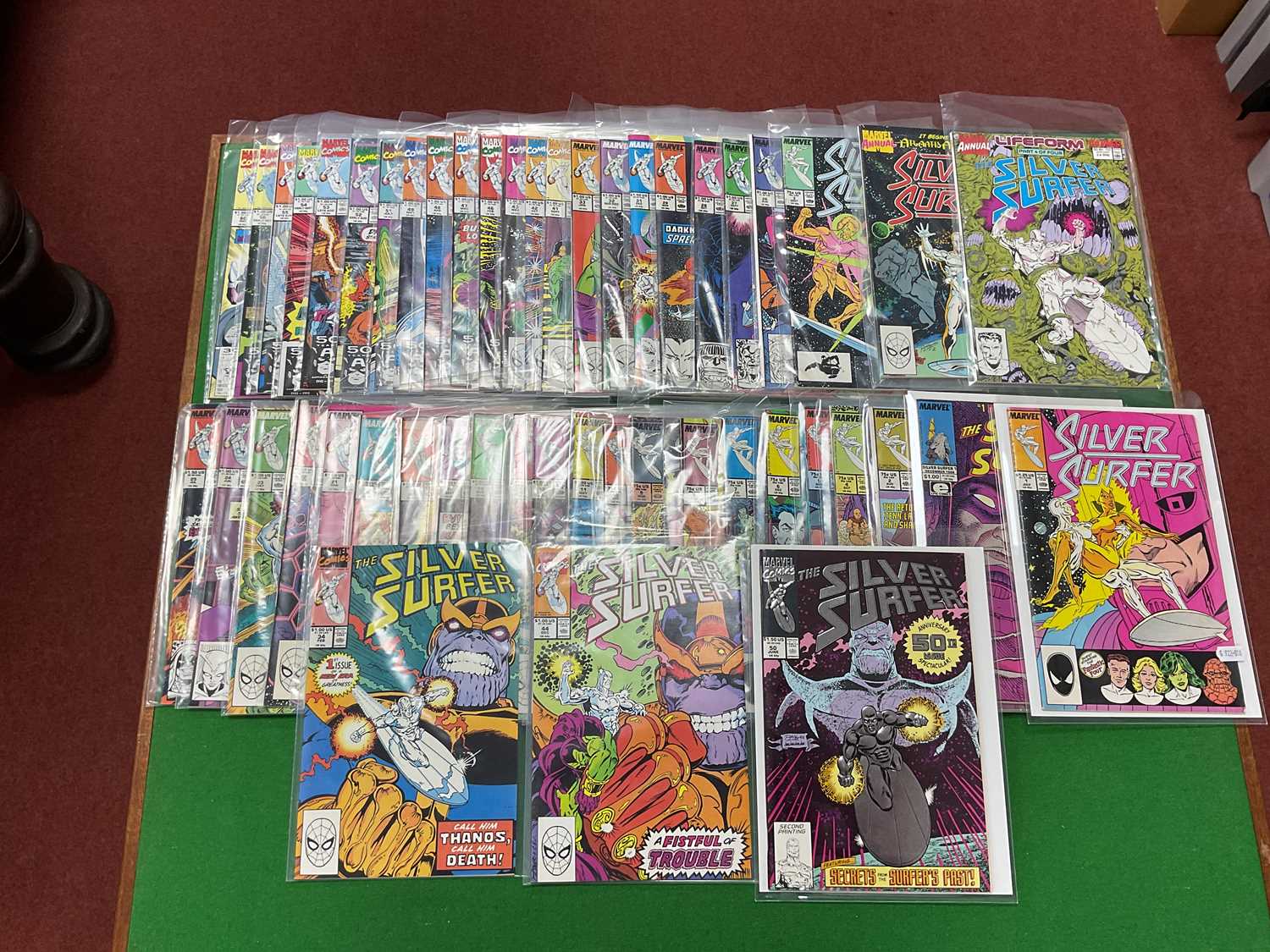 Lot 308 - Forty six Marvel The Silver Surfer (Vol 3)...