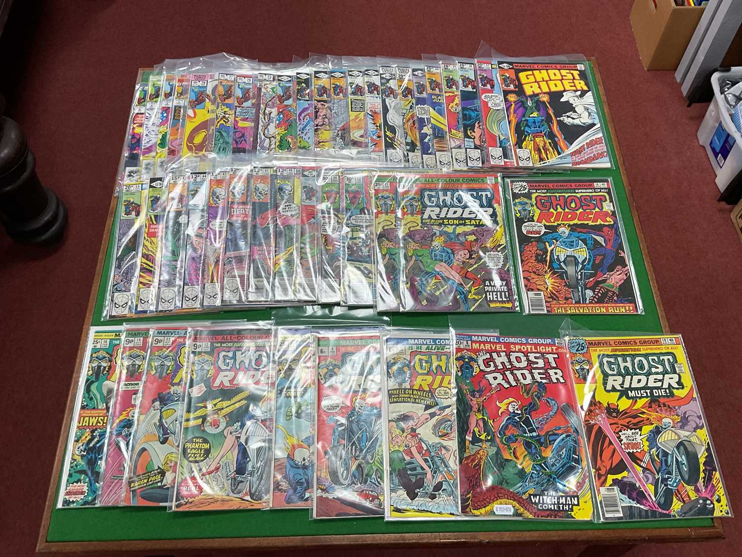 Lot 303 - Forty Five Ghost Rider themed comics by Marvel....