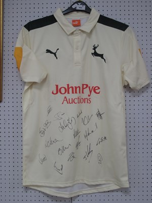 Lot 403 - Cricket Nottinghamshire Autographs, circa 2015,...