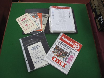 Lot 669 - Sheffield Wednesday Programmes Six v Scottish...