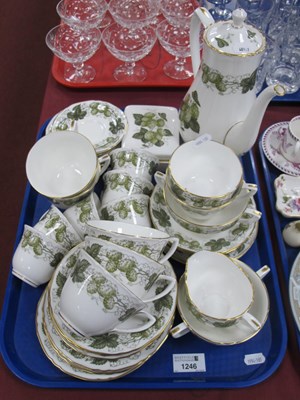 Lot 1246 - Royal Worcester 'Mathon' tea service, of...