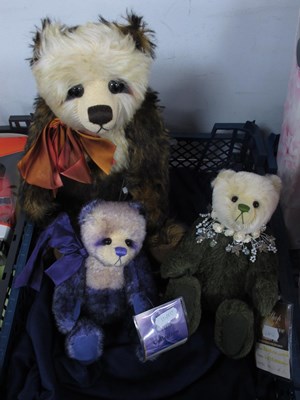 Lot 355 - Three Collectable Teddy Bears by The Cotswold...