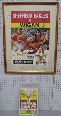 Lot 408 - Rugby League - Sheffield Eagles autographs,...