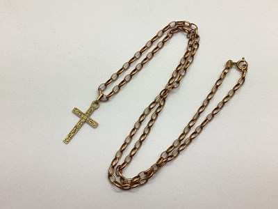 Lot 112 - A 9ct Rose Gold Fine Oval Belcher Link Chain,...
