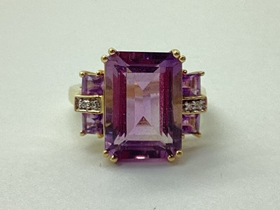 Lot 77 - A Decorative Emerald Cut Multi Stone Dress...
